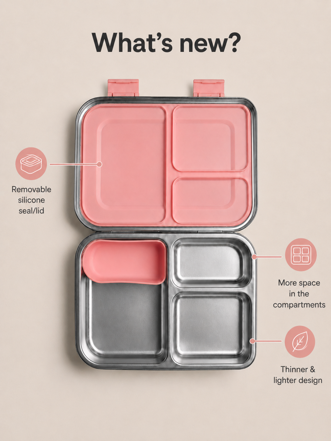[PRE-ORDER] Mix & Match bundel — 2 RVS lunchboxen 